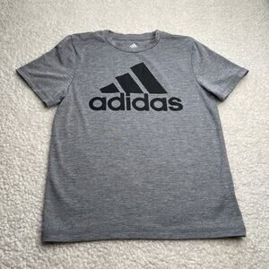 Adidas Branded Gray Tee Small